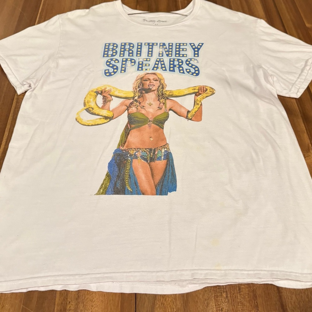 Britney Spears Graphic Short Sleeve Tee - White